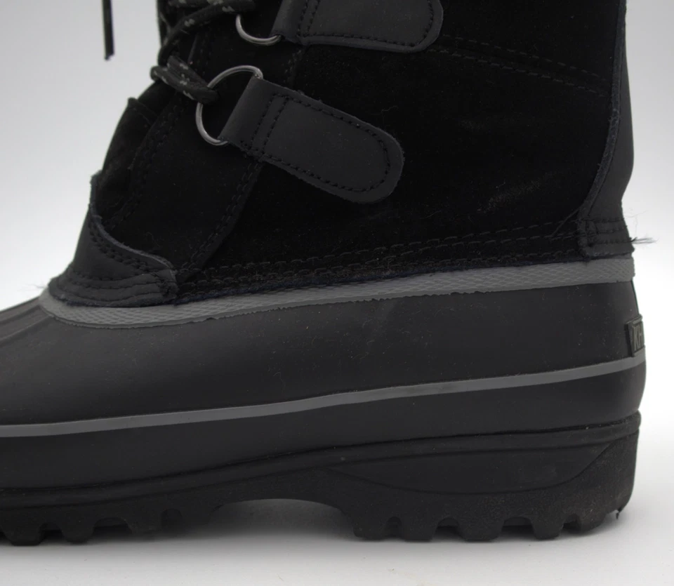 Khombu North Star Women’s 8M Black Waterproof Winter Snow Boots Faux Fur Lace Up - Image 3 of 4