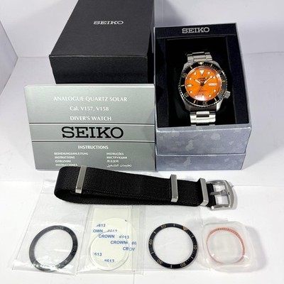 SEIKO SKX007 5 Sports SBSA SRPD Orange Boy Watch From Japan | eBay