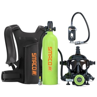 Diving Tank with Full Face Mask,Scuba Tank Lung Tank,30-35Min Portable Scuba Set