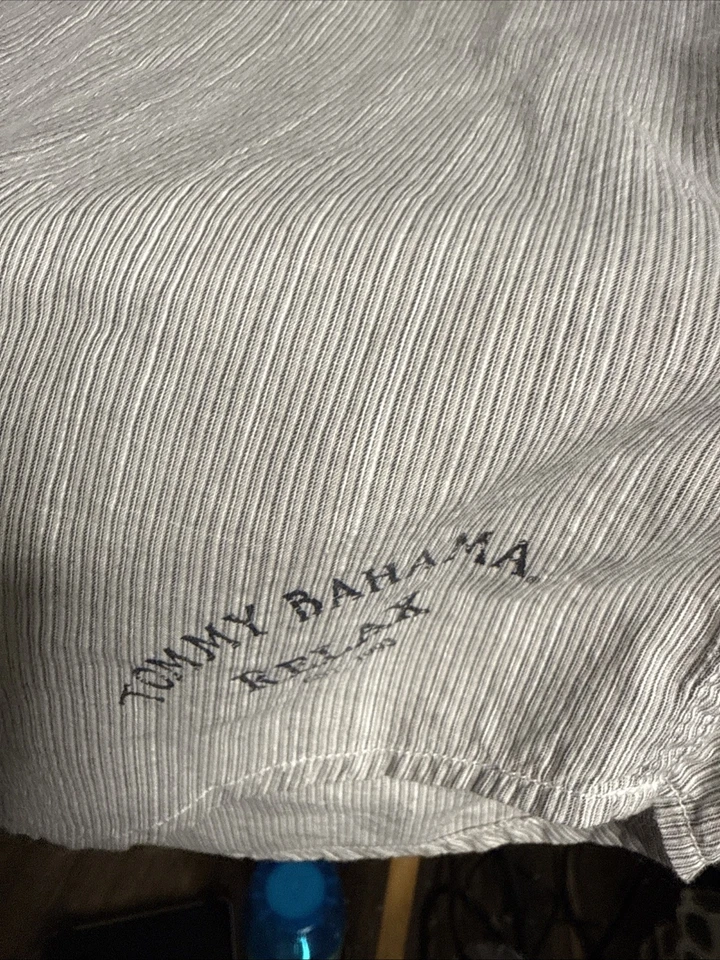 Tommy Bahama Relax Men’s XL 100% Linen Long Sleeve Button Up Shirt - Image 4 of 4