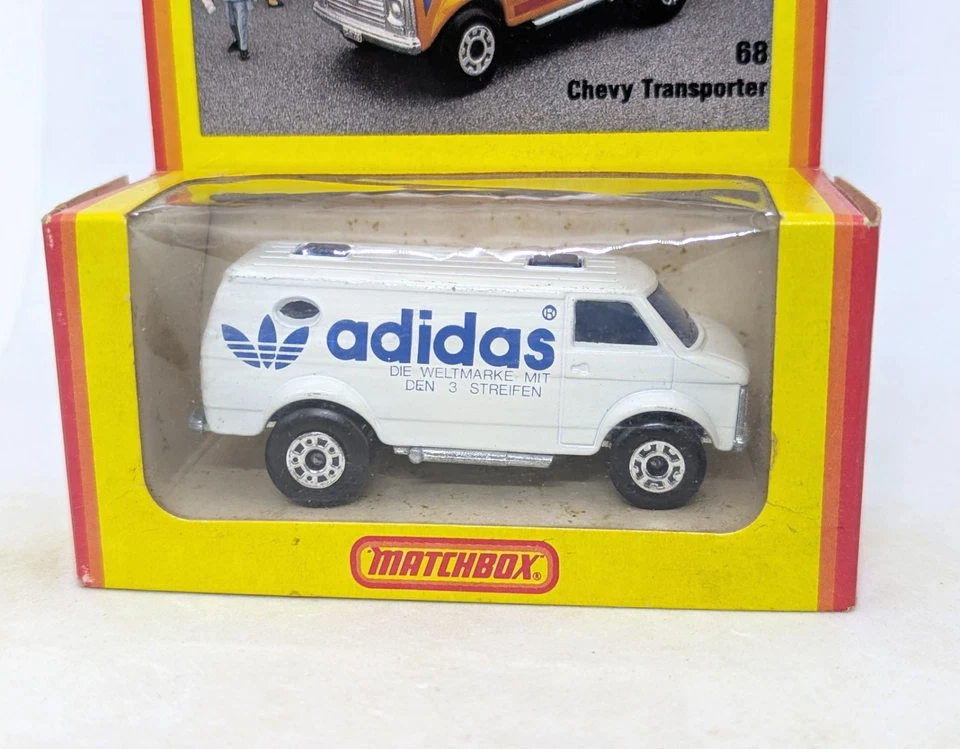 Matchbox Lesney Superfast 68 Chevy Van In White 'adidas' - GERMAN ISSUE BOX - Image 2 of 4