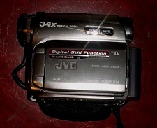 JVC Digital Video Camera 34 Optical Zoom 16:9 Wide Scren GR-D77OU Tested Works