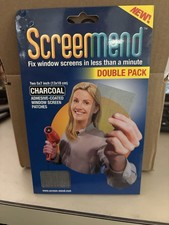 Window Screen Repair Kit 5"X7" Charcoal Adhesive-Coated Solution 2 Pack L k