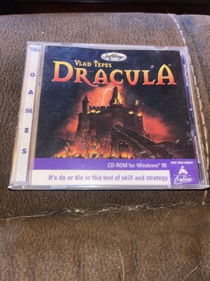 Vlad Tepes Dracula (PC CD ROM, 1998) by Soft Key Rare America Online AOL Version