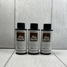 3- Paul Mitchell THE DEMI Professional Demi-Permanent Liquid Hair Color ~ 9N