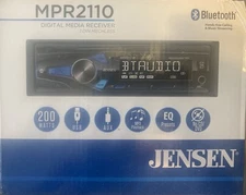 NEW Jensen MPR2110 1-DIN Car Digital Media Receiver w/ Bluetooth