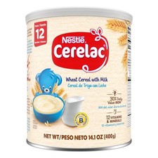 Nestle Cerelac Baby Cereal Wheat with Milk, 14Oz, Essential Vitamins  Minerals