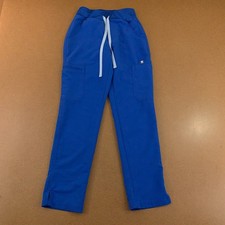 Figs Womens XXS Petite Blue High Waisted Yola Skinny Scrub Pants