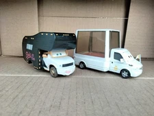 Elvis Presley and Pope Mobile Disney Cars Read Description for Condition Issues