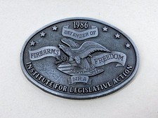 NRA National Rifle Association Guns Firearms Patriotic Vintage Belt Buckle