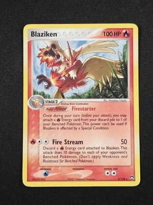 Blaziken 5/108 EX Power Keepers Holo Rare Pokemon 2007