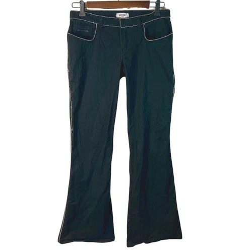 Moschino pantalone donna donna svasato con strass taglia 27