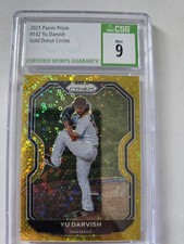2021 Panini Prizm Tier II Yu Darvish #142 Gold /10 CSG 9