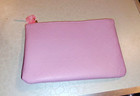 Ipsy Pink Heart Embossed Pattern Makeup Bag Pouch with Zipper & Heart Charm — photo 1