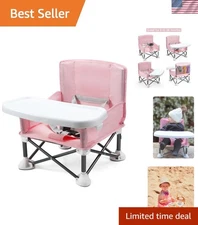 Portable Baby Seat Travel| Compact Fold with Straps for Indoor/Outdoor Use| G...