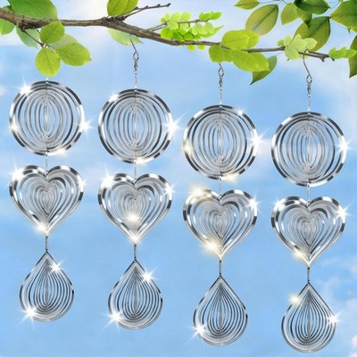 Reflective Bird Deterrent Devices  3D Wind Spinners for Garden & Yard Decor