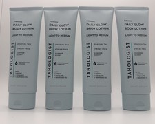 Lot of 4 Tanologist Daily Glow Hydrating Gradual Tan Lotion Light To Medium 8.4