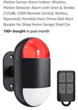 Motion Sensor Alarm Indoor: Wireless Detector with Siren & p7 