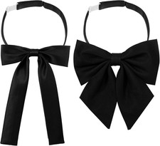 Bow Tie for Women - 2Pcs Women'S Bow Ties,Pre-Tied Adjustable Bowties