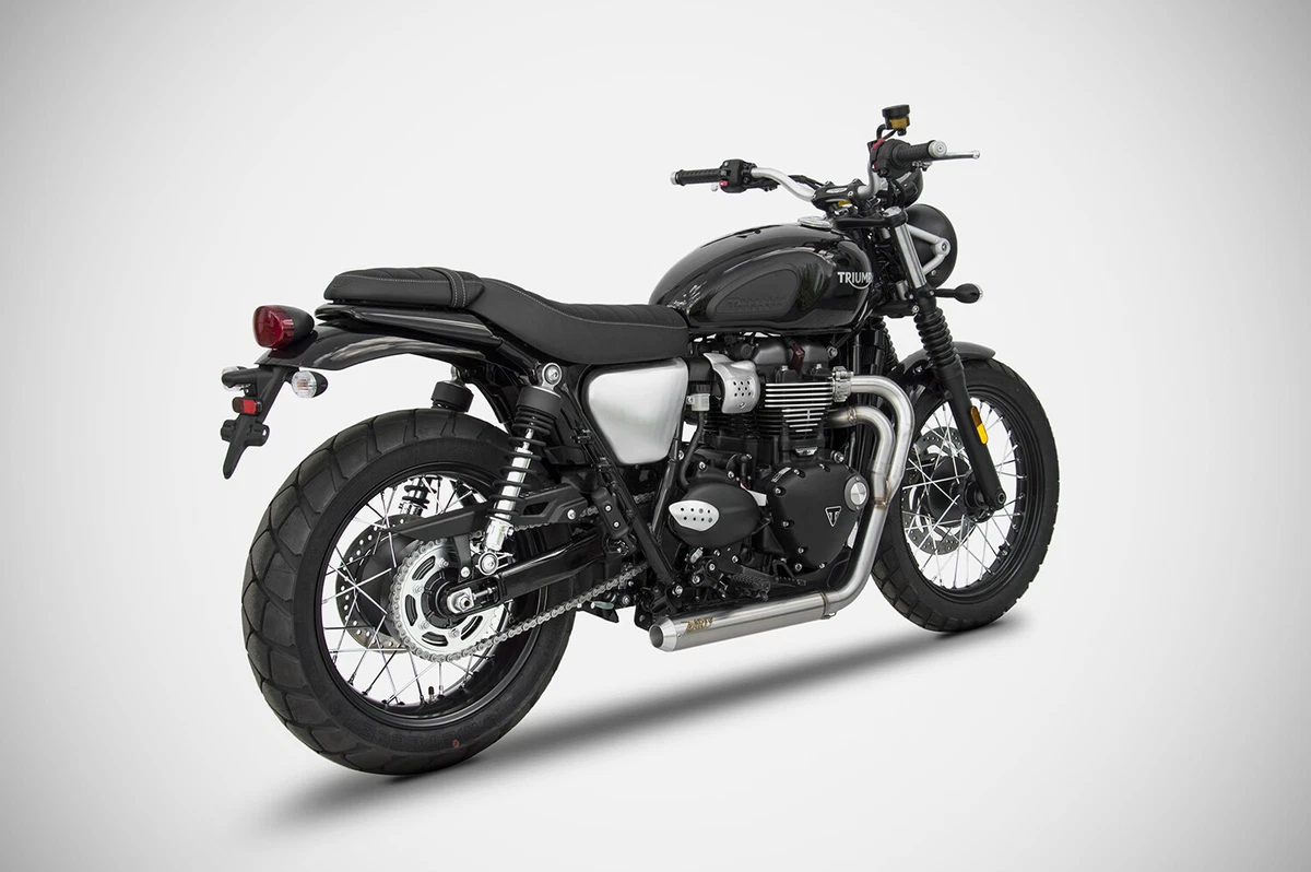 Triumph Street Scrambler Zard Exhaust Full System Low Cross