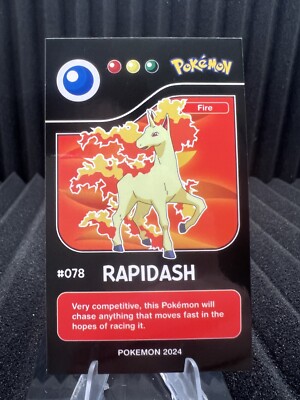 Rapidash #78 - Pokedex Black Kanto 2024 - Pokemon Card NM