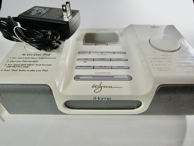 Wynn Casino iHome FM Radio Alarm Clock iPod Docking Station Las Vegas NV Working