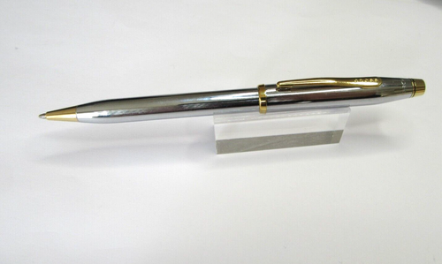 Kugelschreiber Cross Century II Klassisch Chrom Muster Streifen Neu, Lager MX265 - Picture 4 of 10