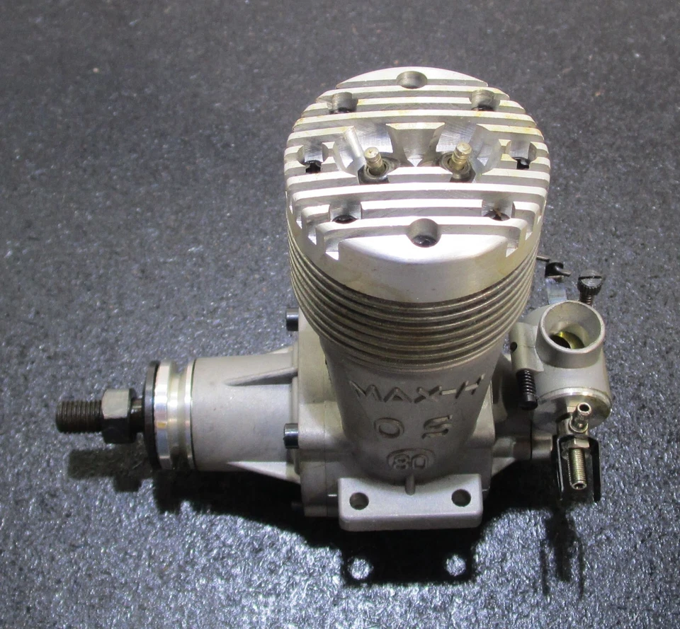 O.S. MAX-H80R/C 13.23cc R/C Vintage 2 cycle glow engine for airplane, new f/s - Image 4 of 4