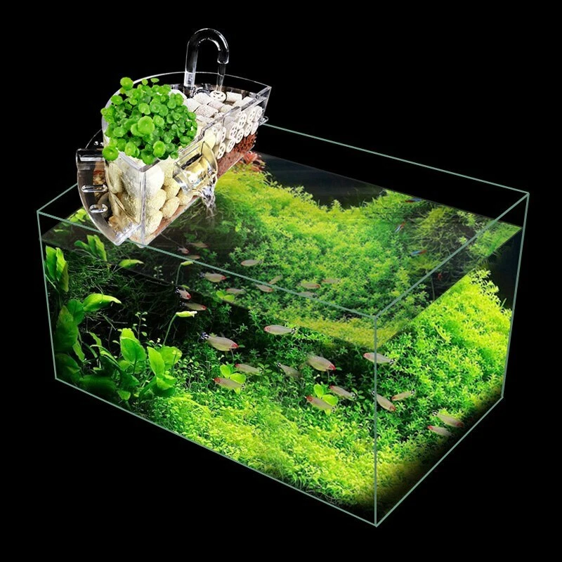 3-in-1 Aquarium Fish Tank Filter Box Acrylic External Hanging Water Purifier - Image 3 of 4