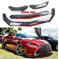 Front Bumper Lip Splitter Body Kit Spoiler For Lexus IS250 IS Sport Carbon Fiber