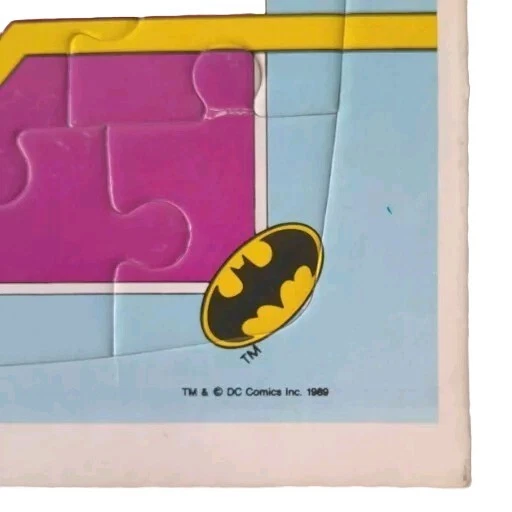 Rompecabezas con marco y bandeja de Batman de DC Comics - 1989 - De colección Foto 2 de 4