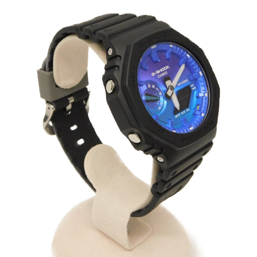 USED CASIO G-Shock GA-2100FL-1AJF Blue Case: 45mm Band: 21cm Men 