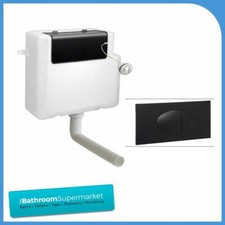 Toilet Concealed Cistern WC Toilet Push Button Chrome Finish Dual Flush Plate