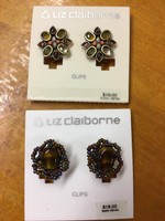 Liz Claiborne Clip On Earrings- (2) Pair $36 Liz Claiborne Clip On Earrings- (2) Pair $36