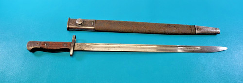 Early WWI English British Pattern 1907 Rifle Bayonet Wilkinson + Scabbard TR02