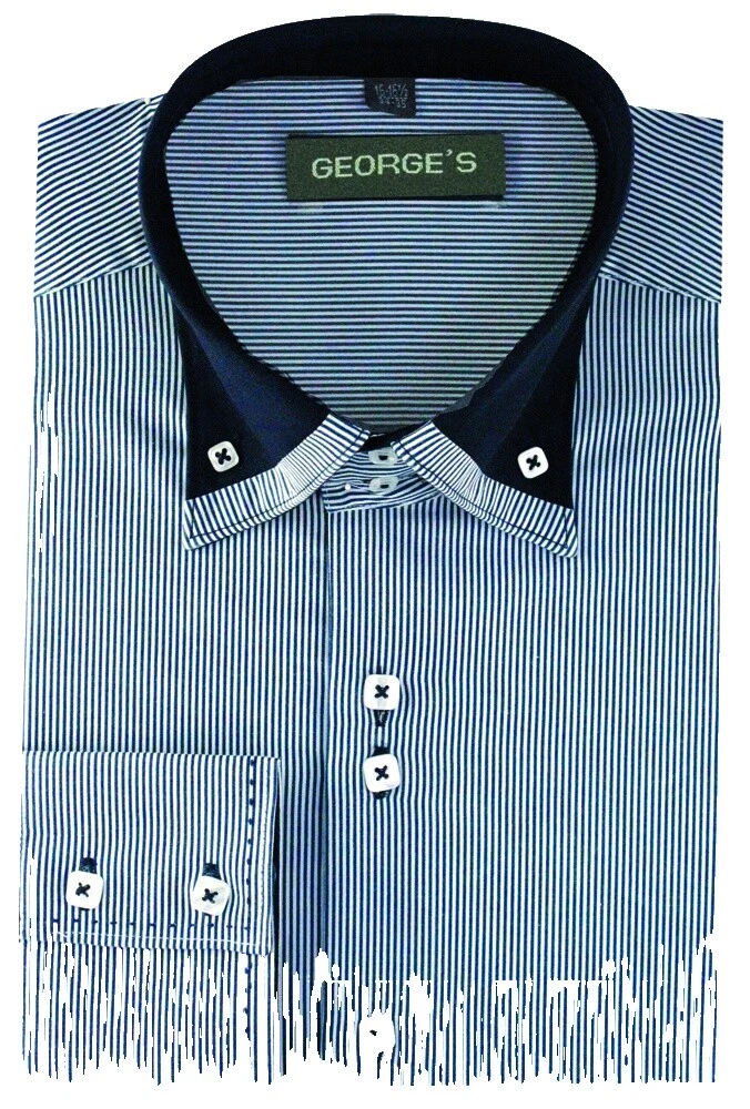 Cotton Blend Classic Fit Dress Shirts for Men