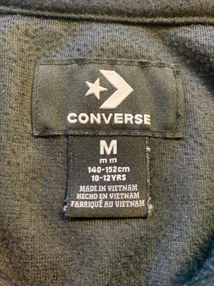 Chaqueta Converse Niños Terciopelo Negro Cremallera con Acentos Azul y Rosa/Talla: M (10-12) Foto 3 de 4