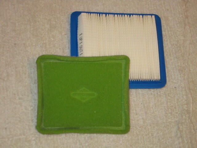 BRIGGS & STRATTON AIR FILTER and PRE FILTER , N. O. S. , part #491588S , #491435