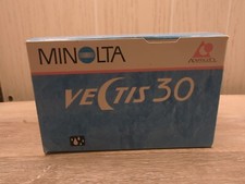 Minolta APS Film Camera Vectis 30 Silver Aspherical Lens Zoom 30-90 mm Tested