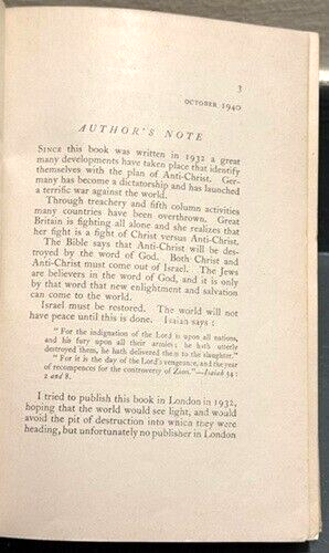 World Unrest: "He Maketh Wars To Cease" Collectible rare antiquarian book - Picture 5 of 7