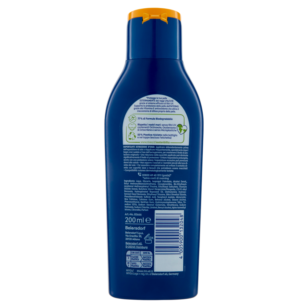 NIVEA SUN Protect & Hydrate LSF 50+ – 200 Ml, Wasserfest, Mit Vitamin C & Hyaluron