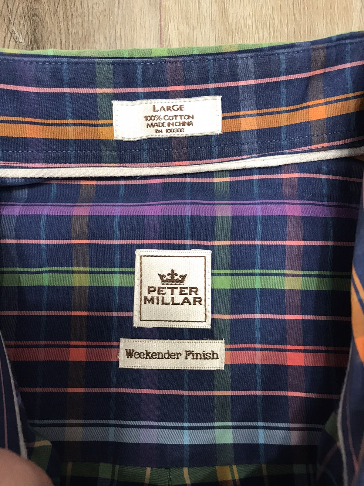 PETER MILLAR Weekender Finish Checked Button Down… - image 10