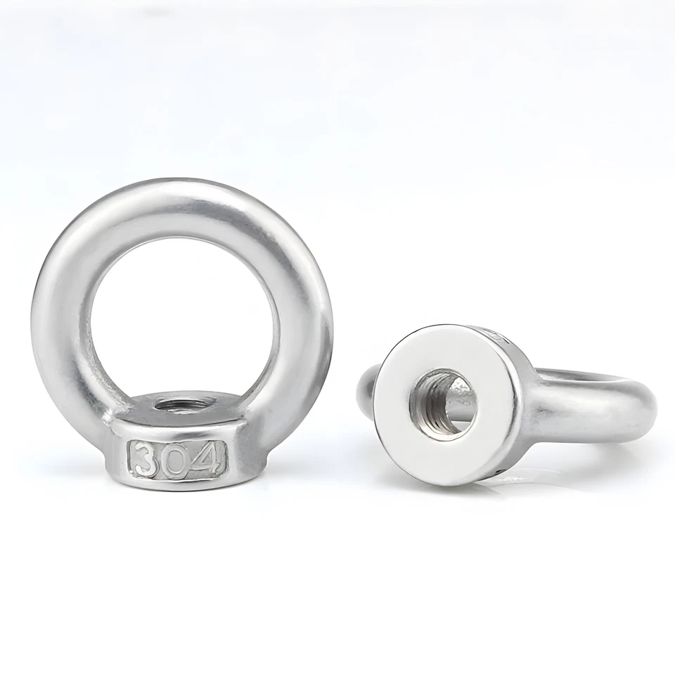 Ringmutter Ringschraube Edelstahl M3 M4 M5 M6 M8 M10 M12 Verzurröse Auge Ring - Bild 3 von 4