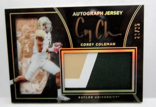 Corey Coleman 2016 Panini Black Autograph 3Clr Jersey Gold Auto#/25 RC!Browns WR - Picture 1 of 2
