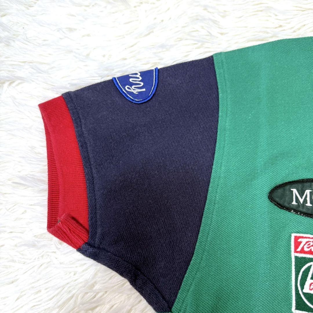 希少 トミーヒルフィガー team lotus ポロシャツ 緑 M 90’s 希少 トミーヒルフィガー team lotus ポロシャツ 緑 M 90's