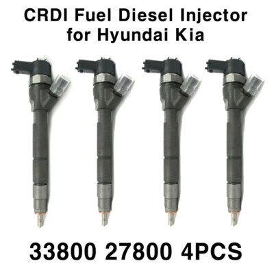 Refurbished Fuel Diesel Injector CRDI 4P 33800 27800 for Hyundai Kia VGT