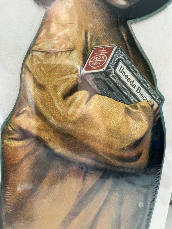 Uneeda Biscuit Sign National Nabisco Reproduction 1991 17" CardBoard Display NEW - Image 3 of 4