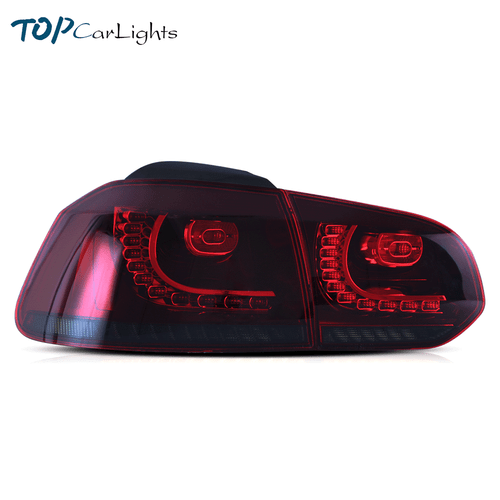 VLAND Red Smoked LED Tail Lights For Volkswagen VW Golf6 MK6 w/Sequential Signal - Picture 2 of 15