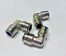 Lot of (3) 1165x8 WEATHERHEAD Brass 1/2" Tube OD Union Elbow Push Connect