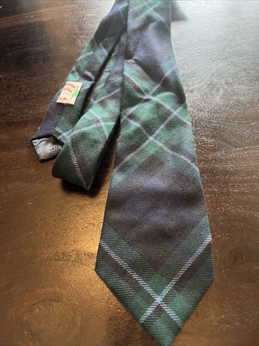 Tailer Made Scottish Tartan Tie By  Scottish Madern ,  Plaid 100% Wool - # 14
